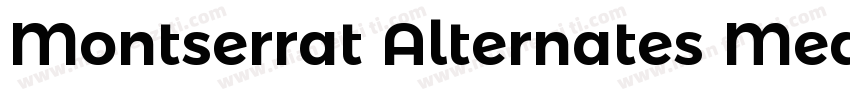 Montserrat Alternates Mediumy字体转换